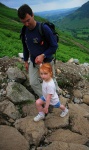 Pete and Katherine on the newly-built path