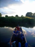 Inkyu and Will in a punt