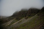 Triple Butress disappearing into the cloud