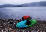 Friday kayaking: Simon about to launch