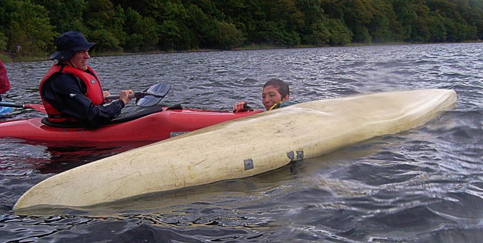 20070826-150734.jpg - Chris and Gaynor practise rescue technique