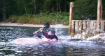 Chris off a jetty