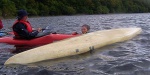 Chris and Gaynor practise rescue technique