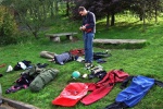 Edvin with some of the gear
