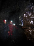 Amanda, Edvin, Aaron and Kathryn in the streamway