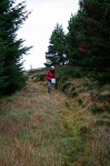 Marianne on the forestry path