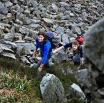 Tanya and Dave on the scree