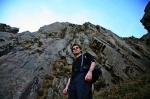 Alex under the arete