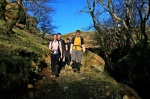 Ruth, Alex, Alex and Dave on the descent