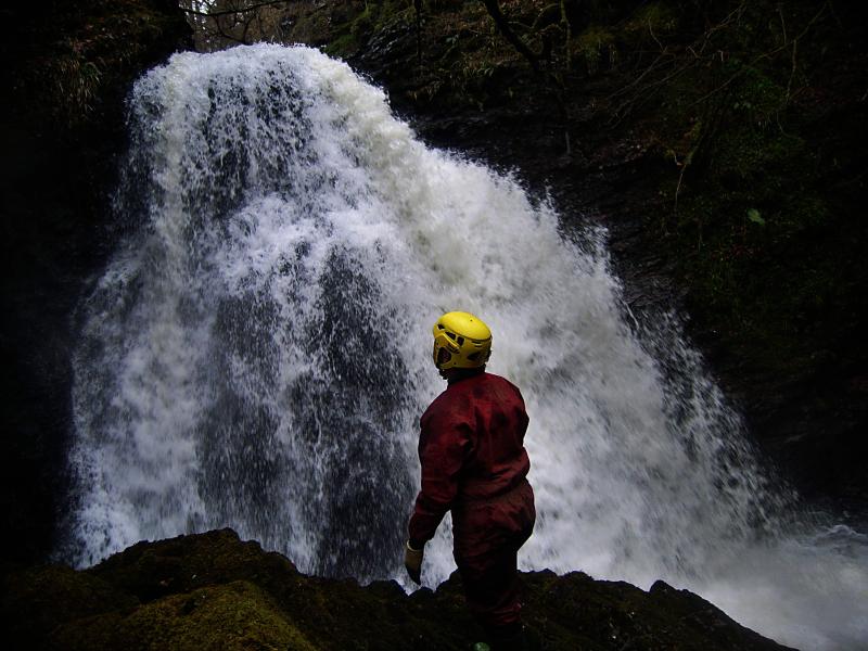 20080321-130350.jpg - Chris eyes up the first waterfall