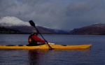 Sue paddling