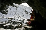 Chris and Richard at the entrance to Allt nan Uamh Stream Cave (ANUSC)