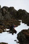 Dave starting up Main Gully