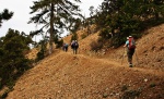 Well-made path across the scree