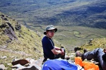 Pete at the top of the path up the eastern end of Liathach