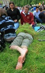 The buried man