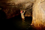 Jess on the wet tension-traverse