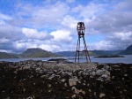The beacon on Sgeir Bhuide