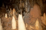 Looking up from the bottom end of the chamber