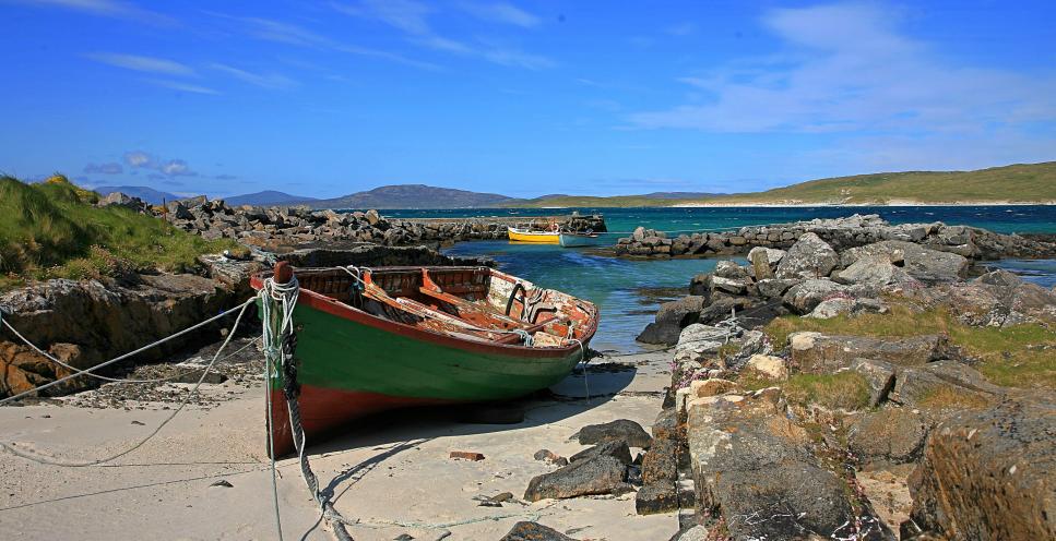 20090606-165802.jpg - Boats at Eoligarry Pier