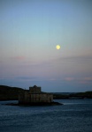 Kismul Castle at moonrise