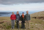 On a walk from Tarbet to Rhenigidale (Shiant Islands behind)