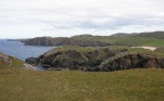 Rubha an Trilleachain, and a glimpse of Bagh Dhail Mor - and its beach