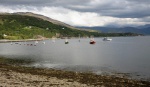 Moored yachts