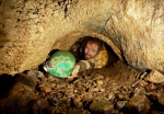 Emerging through the arch from the long squeeze