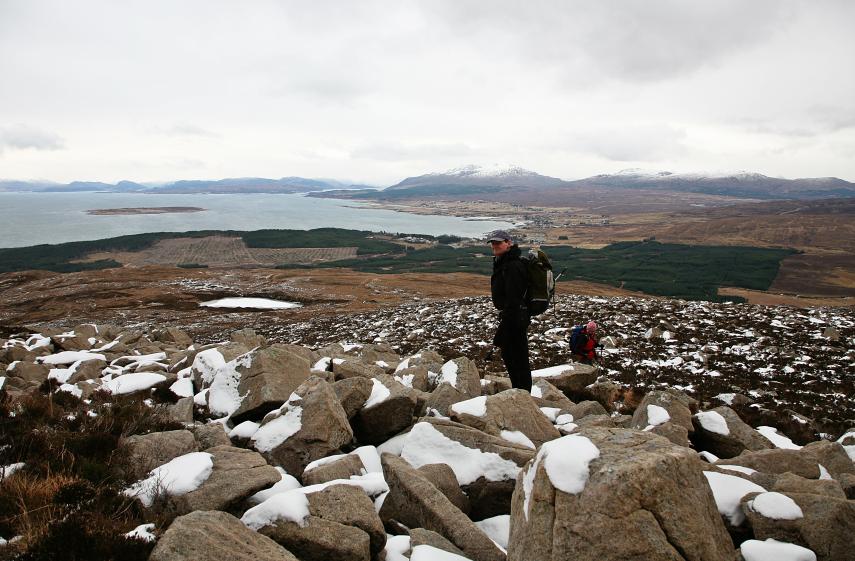 20100224-132243.jpg - On Beinn na Caillich; Broadford Bay behind