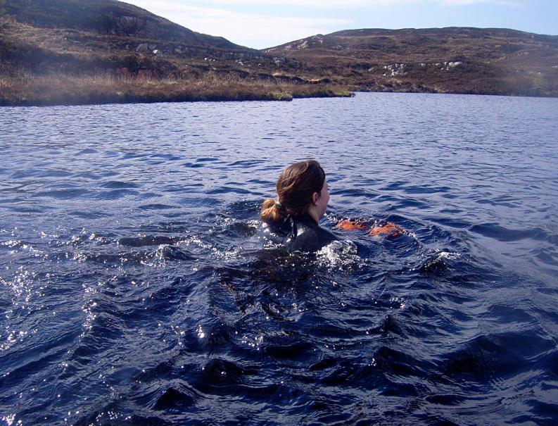 20100507-143114.jpg - Sarah in the small loch