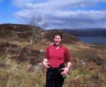 Sarah on Eilean Mor