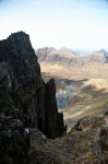 North-facing gully