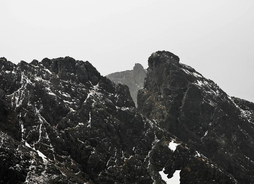 20100511-144635.jpg - The Inaccessible Pinnacle seen through Bealach Mhic Choinnich
