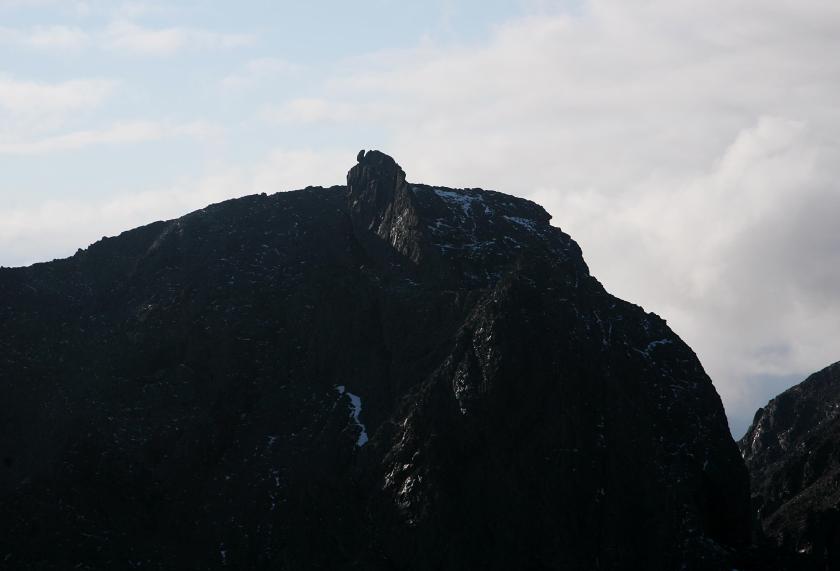 20100511-173325.jpg - Inaccessible Pinnacle with improbable Bolster Stone