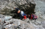 The chimney that avoids the ridge of Sgurr Alasdair