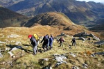 Above Glen Shiel, heading for the start of the Forcan Ridge