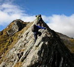 Paul and Jo on the final ridge