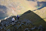 Faochag casts its shadow into Glen Shiel