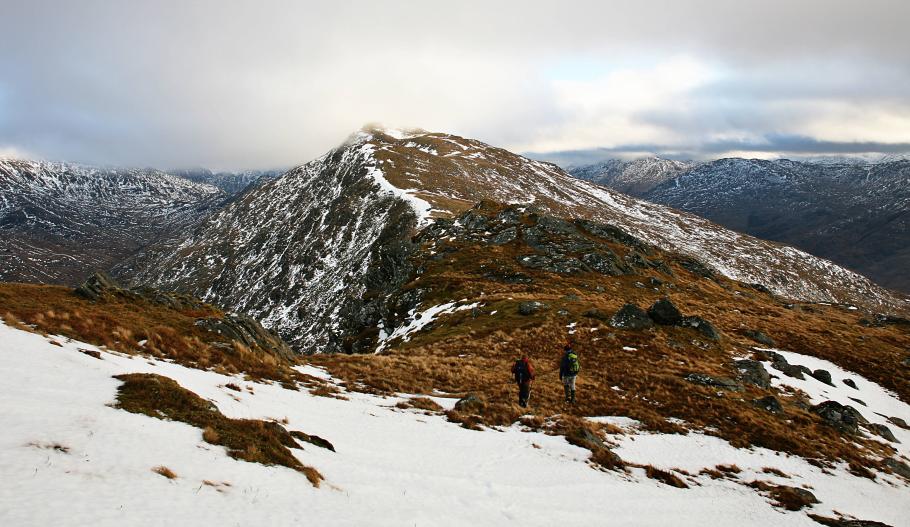 20101229-121158.jpg - Peter and Austin on the Beinn Bhuidhe ridge