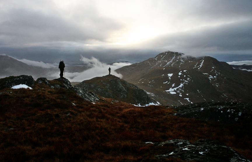 20101230-152855.jpg - Kerrie and Will admire Sgurr Coire Coinneachain