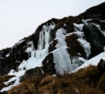 Frozen waterfall