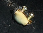 Epoxy into the skeg, with wire as a guide