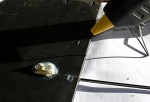 Cover with hot-melt glue to protect from corrosion