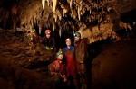 Ritchie, Toby, Jane and David just before discovering the really pretty stuff