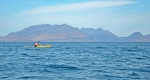 Paddling past Skye