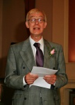 Jim gives the first speech
