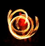 Martin with fire-stick