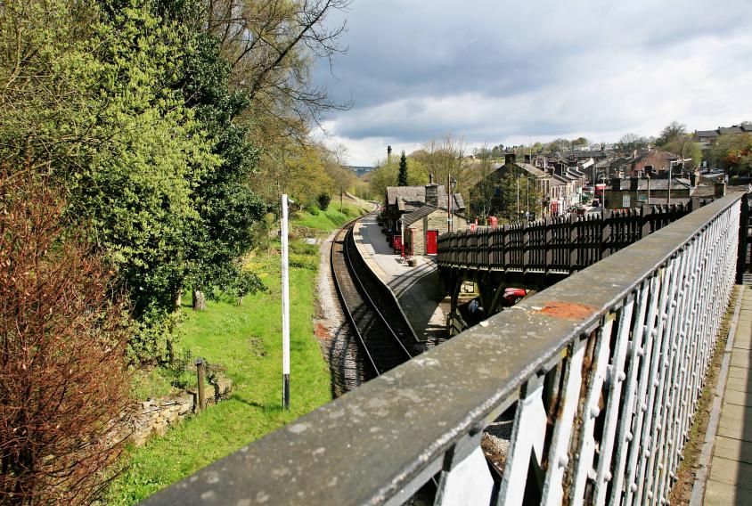 20120421-094135.jpg - Early view of the railway, at Haworth