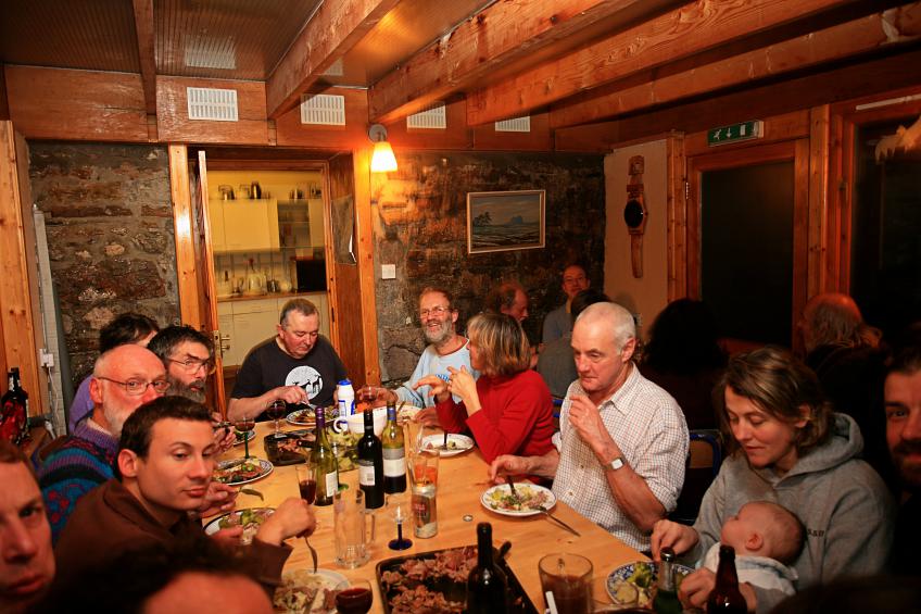 20121208-200725.jpg - Enjoying dinner
